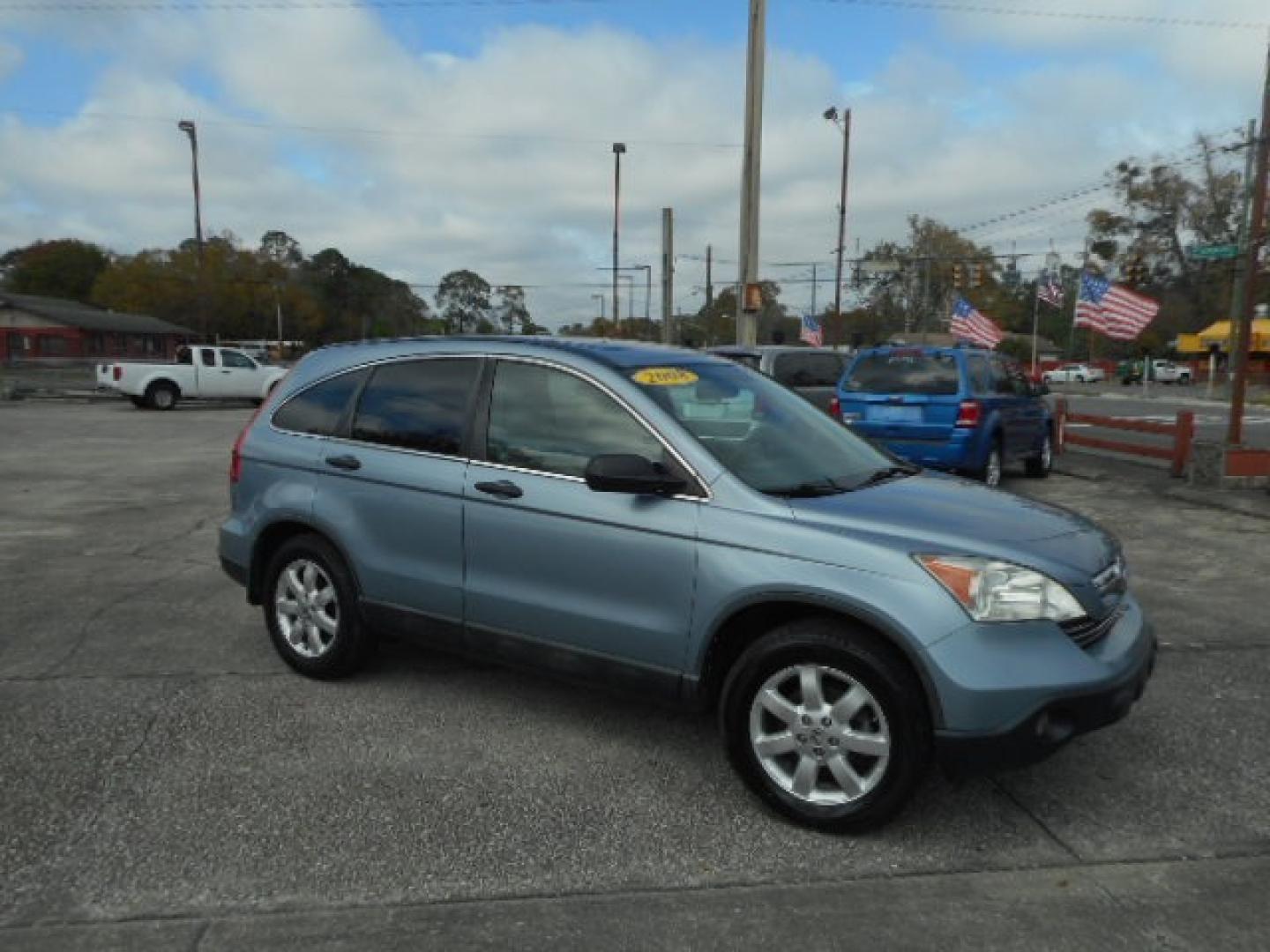 2008 BLUE HONDA CR-V EX (5J6RE48508L) , located at 1200 Cassat Avenue, Jacksonville, FL, 32205, (904) 695-1885, 30.302404, -81.731033 - Photo#2